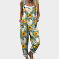 Flora | Printed Dungarees