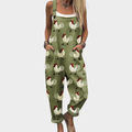 Theodora | Printed Dungarees
