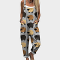Rosamund | Printed Dungarees