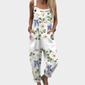 Bess | Printed Dungarees
