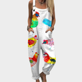 Hettie | Printed Dungarees