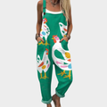 Nell | Printed Dungarees