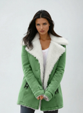 Lirena | Winter Coat Fur Collar & Buttons