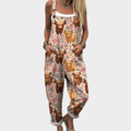 Octavia | Printed Dungarees