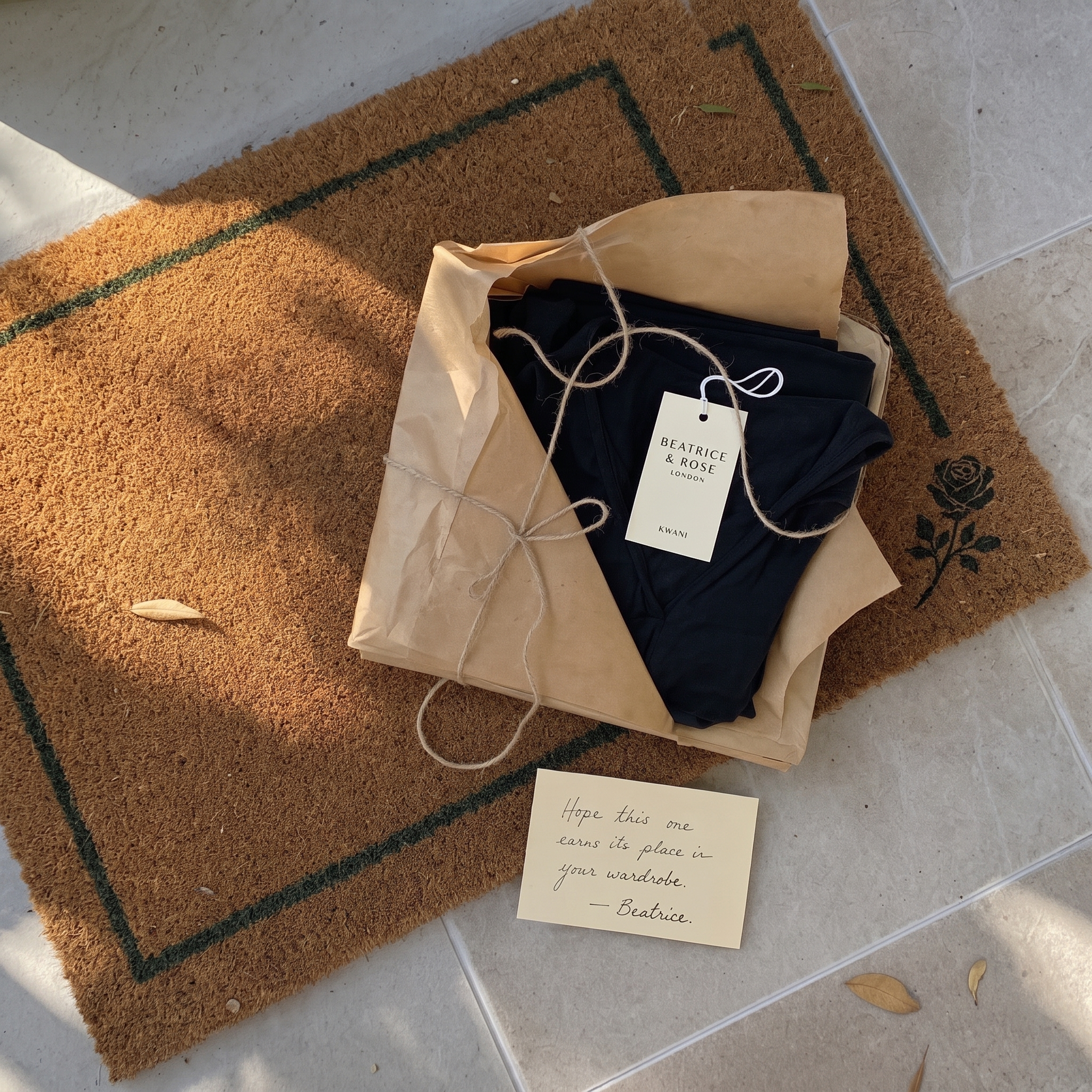 The Kwani wrapped by hand and ready to post